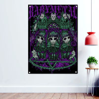 Baby metal Death Metal Artwork Banner Creepy Background Tapestry Occult Evil Dark Art Wallpaper Poster Rock Flags Home Decor