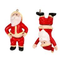 Christmas Miniature Figurines Mini Santa Claus Figure Christmas Decorations Attractive Rustic Tiered Tray Decor Reusable Resin Santa Claus Figurines for Home Table House Room trusted