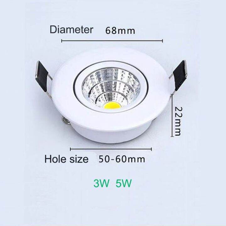 ไฟสปอร์ตไลท์-led-ขนาดเล็ก3w-5w-ไฟดาวน์ไลท์-led-ac-220v-หลอดไฟเพดานปิดภาคเรียนสำหรับ-lampu-penerangan-rumah-เคาน์เตอร์ตู้