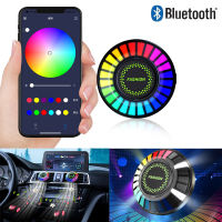 200mA บลูทูธรถ RGB แสงโดยรอบ App ควบคุมเสียงโคมไฟเพลงจังหวะกลิ่นหอมโคมไฟแถบอากาศสดชื่นรถกระบะ LED บาร์