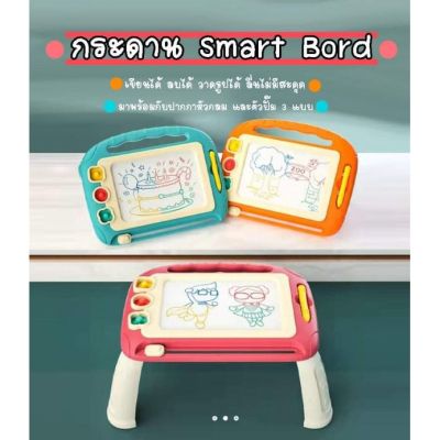 [พร้อมส่ง]​ แผ่นกระดาน Smart Bord  กระดานวาดเขียน แม่เหล็ก ลบได้ กระดานลบได้ ของเล่นเสริมทักษะ