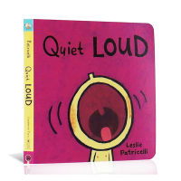 Quiet and noisy Leslie Patricelli childrens introduction cardboard book children develop good habits parent-child enlightenment picture book