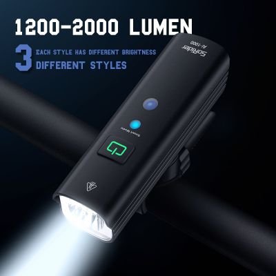 SoRider Bicycle Bike Light BR 2000 AI 1200 Lumens Lumen High Brightness Multi-Function Road MTB Cycling Safety Front Lights
