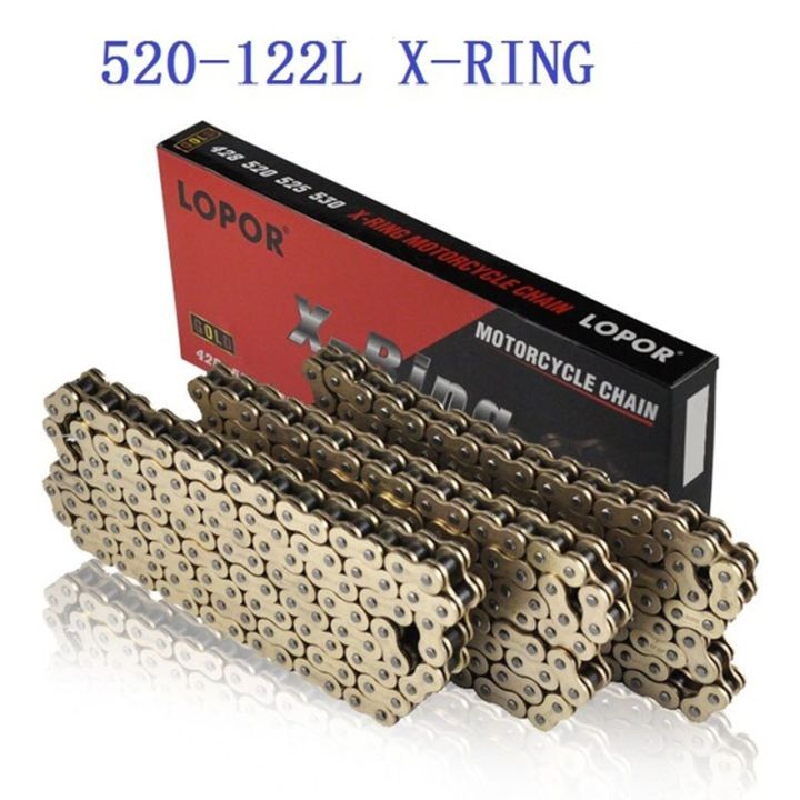 ชุดโซ่ซีลน้ำมัน-x-ring-สำหรับมอเตอร์ไซค์-lopor-520-525-530-122ลิงค์สำหรับฮอนด้ายามาฮ่าคาวาซากิ-suzuki-bmw-สกู๊ตเตอร์โคลน