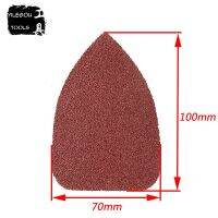20 Pieces Abrasive Paper 70x100mm Triangle Sanding Paper 70mm x 100mm Flocking Sand Paper For Woodworking Grit 60 320 600 1000