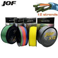 [HUYE Outdoor Store] JOF 500M 300M 100M สายตกปลา PE 12/9 Strands Multifilament Strong ปลาคาร์พ20 92LB