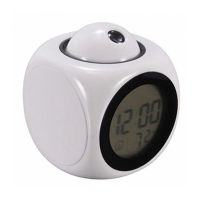 Home Room Decora LED Display Time Digital Alarm Clock Talking Voice Prompt Thermometer Snooze Function Desk Clock Table Watch