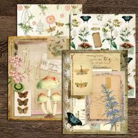 4Pcs/Lot Colorful Mushrooms Material Papers DIY Scrapbooking Album Diary Gift Decorative Paper Scrapbooking Paper