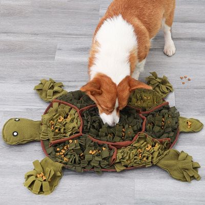 Dog Snuffle Mat Tortoise Shape Pet Slow Feeding Pad Pet Sniffing Mat Dog Training Toys Pet Release Stress Toys Gift for Dogs Toys