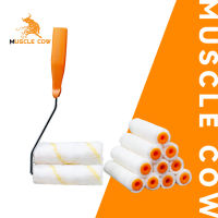 MUSCLE COW แปรงทาสีลูกกลิ้ง แปรงทาสี สีทาเล็บจริง ขนาด 4 นิ้ว (1 กล่อง 10 ลูก) ยี่ห้อลูกกลิ้ง สีน้ำ สีอะครีลิค สีทาเล็บ