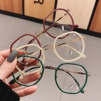 {Paopao glasses} วินเทจโลหะป้องกันแสงสีฟ้าแว่นตา2022ใหม่คอมพิวเตอร์แว่นตา O Ptical ปรากฏการณ์ใสแสงสีฟ้าปิดกั้นแว่นตา