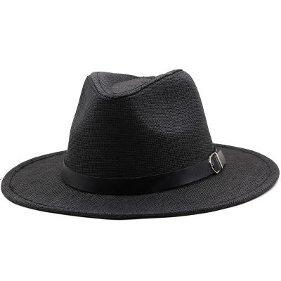 ใหม่ฤดูร้อนผู้หญิงผู้ชายฟางอาทิตย์หมวกที่มีปีกกว้างปานามาหมวกสำหรับสาวชายหาด Fedora หมวกแจ๊สหมวกขนาด56-58C