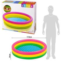 【health】 INTEX 114cm Intex 3-Ring Inflatable Outdoor Swimming Pool