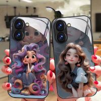 เคส Realme 10 Pro 5G เคส Realme 10 Pro + 5G เคสโทรศัพท์กันกระแทกพร้อมฝาครอบกล้องอุปกรณ์ป้องกันเลนส์น่ารักเคสโทรศัพท์กระจกเหลวหรูหราของเจ้าหญิงที่หลบห