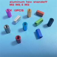 10 Buah Standoff Hex Aluminium M2 M2.5 M3 Standoff Spacer Aluminium untuk Bagian RC