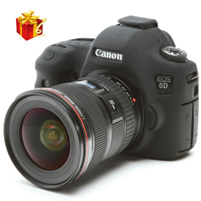 ที่มีคุณภาพสูงยางซิลิโคนอ่อนนุ่มกล้องป้องกันร่างกายกรณีผิวสำหรับ Canon 6D DSLR กล้องกระเป๋าที่ครอบ