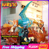 Original NARUTO Hokage Namikaze Minato Hatake Kakashi Action Figure Collectibles Model Toy Collectibles Birthday Gift for Boys Girls