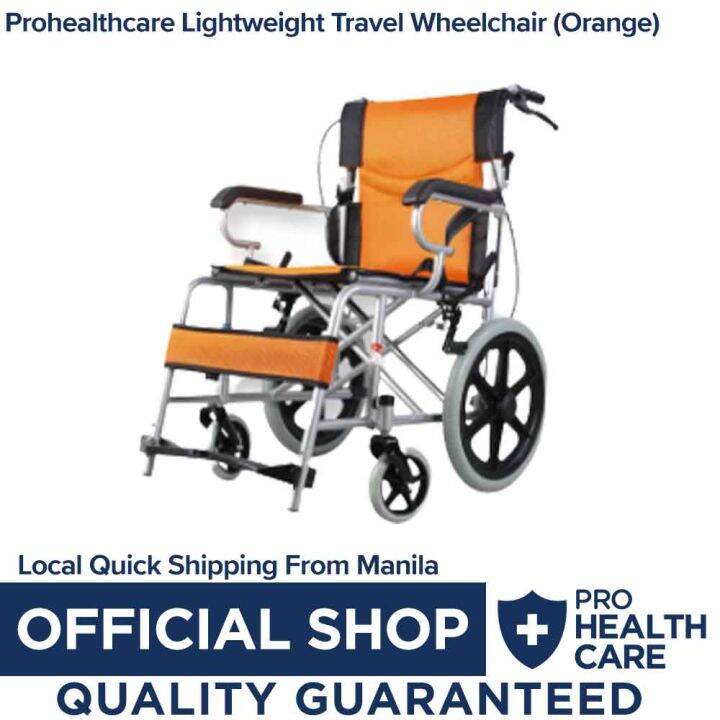 Prohealthcare Lightweight Travel Wheelchair (Orange) | Lazada PH