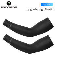 ROCKBROS Summer Ice Fabric Running Arm Warmers UV Protect Arm Sleeves Basketball Camping Riding Cycling Outdoors Protective Gear