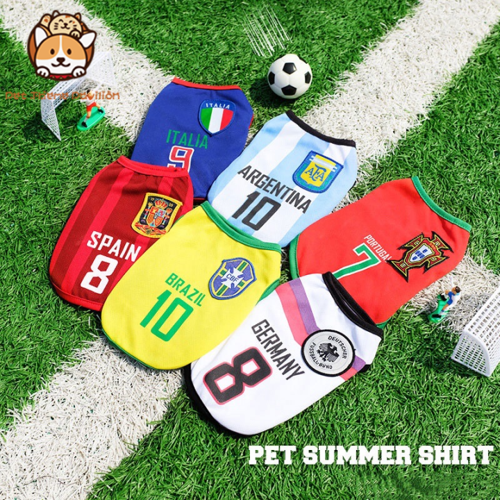 Dog and Cat Basketball Soccer Jersey Summer Dog Shirt Cat 