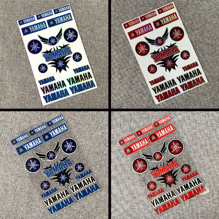 YAMAHA Colorful Laser Body Stickers Fuel Tank Windshield Stickers