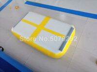 New Yellow Color Inflatable Air Board Low Price AIr Block On Sale 1*0.6*0.2M Air Mat Mini Size Gym Mat For Home Use