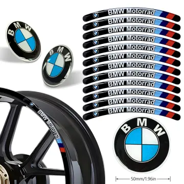 8PCS / Lot 3D Gel Motorcycle Wheel Rim Strip Decal Car Sticker for BMW Motorrad  Stickers