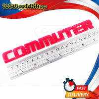 logo commuter สีแดง 1 ชิ้น โลโก้ คอมมิวเตอร์ COMMUTER RED.มีบริการเก็บเงินปลายทาง