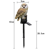 Owl LED Solar Light Outdoor Decorative Waterproof Garden Porch Lamp Sun Powered Lamps Solar Lawn Light