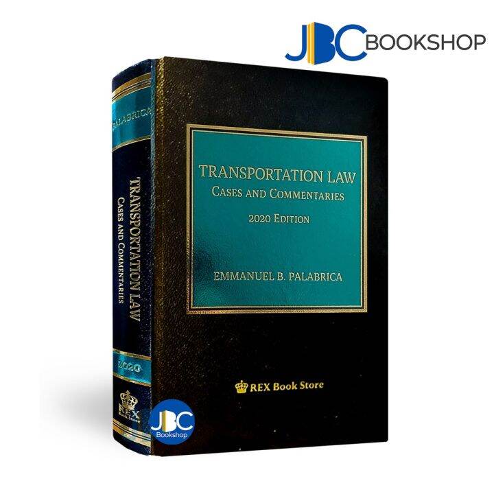 Transportation Law Cases And Commentaries 2020 Pb By Palabrica Lazada Ph 3088