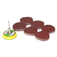 KKmoon 60PCS 50มม.2 "กระดาษทรายกลม Sanding Disk 100-2000กระดาษ2นิ้วขัดเงาแผ่นรองสว่าน