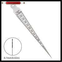 CHENKONGMUCW เมตริกและอิมพีเรียล สแตนเลสสตีลเชื่อม 1-15มม. เกจวัดความรู้สึก ทนทานต่อการใช้งาน กฎ Gap Gage การวัดเทป