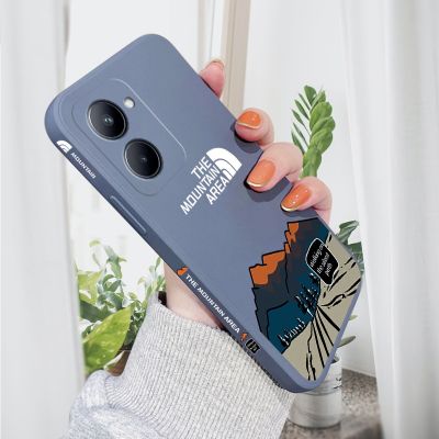 For Realme 10 Case 9i 9 8 8i 7 7i 5 5i 5S 6 6i C17 Pro+ Plus 5G Liquid Silicone Creative Cellphones Stylish Funda Cover Coque Electrical Connectors
