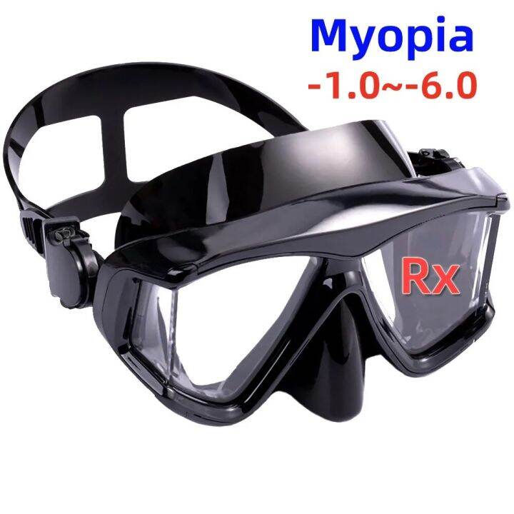 Optical Myopia Snorkel Diving Mask Swimming Goggles Nearsighted Short