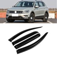 ที่บังแดดลมฝนหน้าต่างประตูรถสำหรับ Volkswagen VW Tiguan 2017 2018 2019 2020 2021ที่บังแดดช่องระบายอากาศมีเฉดสี