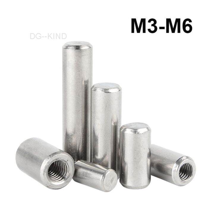 1 piece 304 stainless steel dowel pins internal thread cylindrical pin