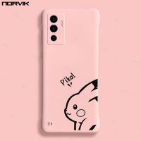 NORVIK ภาพยนตร์การ์ตูนน่ารักเคสโทรศัพท์สีชมพูแบบไร้ขอบสำหรับ Vivo V29 V27 V27e Y78 Y36 X70 Y27 IQOO Z7 Z7X 11 X90 V25 Pro X80 V23 V23e Y72 Y52 V20 Y17 Y16 Y15 Pro 5G N11-2เคสฝาหลังสร้างสรรค์