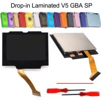 V5 IPS GBA SP Backlight Backlit LCD Replacement Mod Kits For Game Boy Advance SP NO NEED CUT Shell Case