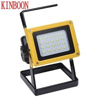 New Portable Spotlight Rechargeable LED Floodlight Movable Outdoor Camping Light 20 led with 3x18650 Batteries Power AC Charger