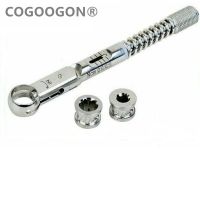 1Set Stainless Steel Dental Implant Torque Ratchet Wrench Tool TOP GERMAN QUALITY,10.5 MM , 10-50 NCM Top Quality With Drivers