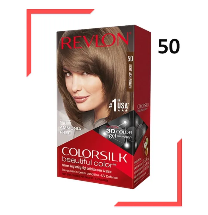 Revlon Colorsilk 50 Hair Color, Light Ash Brown (#50) | Lazada PH