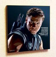 Hawkeye ลายพิมพ์ภาพวาดคำพูดที่สร้างแรงบันดาลใจสติกเกอร์ติดผนังภาพป๊อปอาร์ต S ภาพเหมือนภาพวาดที่มีชื่อเสียงกรอบ