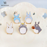 น่ารักญี่ปุ่นอะนิเมะเคลือบขา Kawaii การ์ตูนของฉัน Totoro เข็มกลัด Pins เสื้อ Pin ปกเครื่องประดับตกแต่งสำหรับเพื่อน