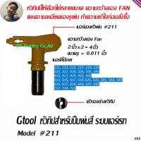 Gtools หัวทิปกาพ่นสีแบบ แอร์เรท ( Airless Sprayer Tip ) มีให้เลือกกว่า 40 เบอร์