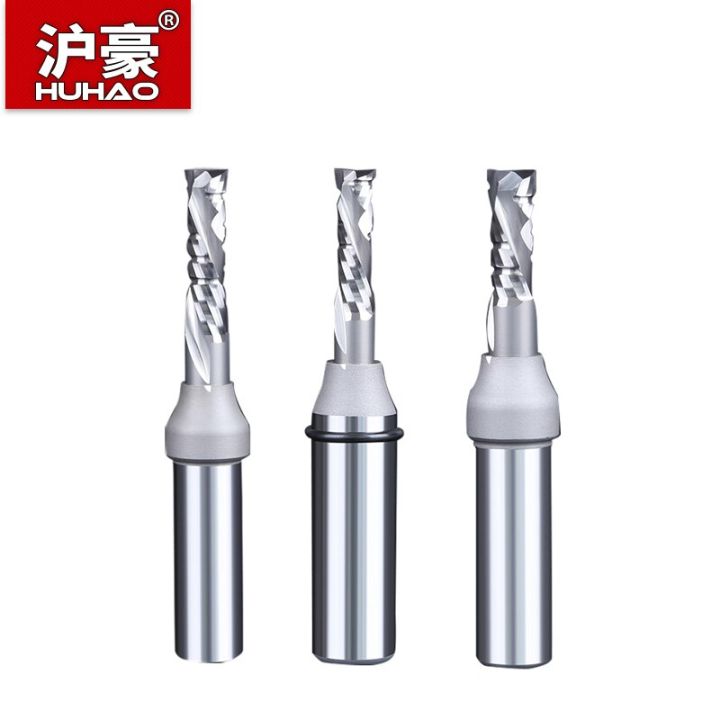 huhao-เราเตอร์งานไม้-bit-compound-spiral-router-bit-engraving-slotting-and-trimming-straight-sprial-milling-cutter