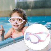 Childrens Swimming Goggles Large Frame Kids Clear Glasses Impact-Resistant Diving