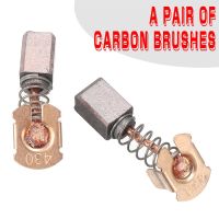 1Pair Carbon Brushes Repalce For Angle Grinder Electric Hammer Electric Pick Cutting Electromechanical Drill Carbon Brush Rotary Tool Parts Accessorie