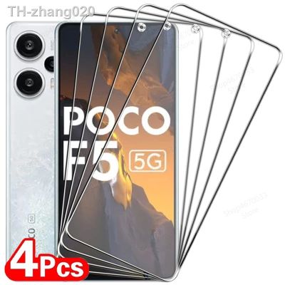 4Pcs Screen Protector For Xiaomi POCO F5 Pro M5S X3 X5 Pro 5G X4 F4 GT X3 NFC F2 Pro X3 GT M5 C40 M4 Shockproof Tempered Glass