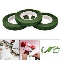 1PC Moderate Viscosity  No Residue Rolls Waterproof Green Florist Stem Elastic Tape Floral Flower 12mm Tape Adhesives  Tape