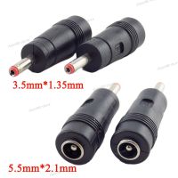 10pcs 3.5mm*1.35mm Male to 5.5mm*2.1mm Female Plug  DC Power Connector Adapter Laptop AC DC Jack Adaptor WB5TH